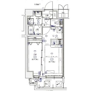 MELDIA CREST TAPP 新大阪 WESTの間取り図