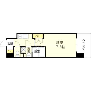 プール・トゥジュール梅田ウエストの間取り図