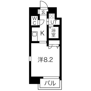 ディクス梅田東レジデンスの間取り図