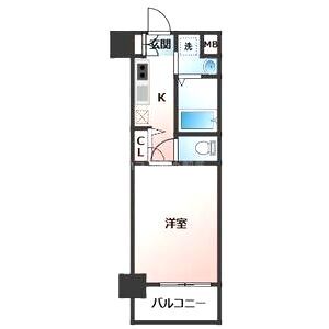 ディクス梅田東レジデンスの間取り図