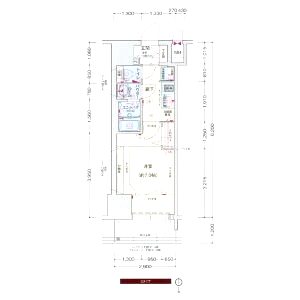 プレサンス堺筋本町駅前シェルの間取り図