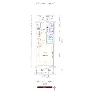 プレサンス堺筋本町駅前シェルの間取り図