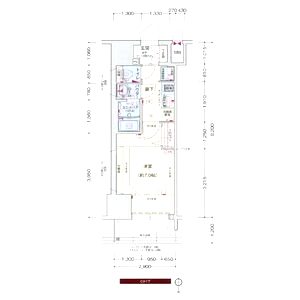 プレサンス堺筋本町駅前シェルの間取り図