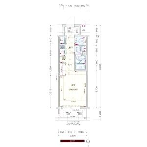 プレサンス堺筋本町駅前シェルの間取り図