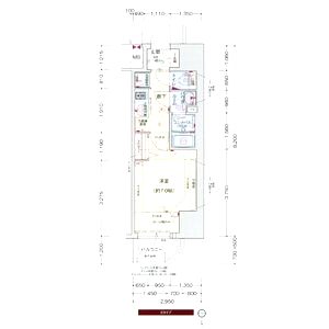 プレサンス堺筋本町駅前シェルの間取り図