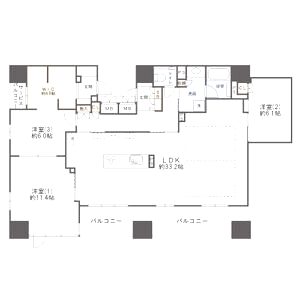 ローレルタワー心斎橋の間取り図