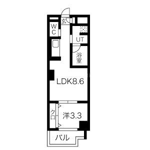トモ南堀江の間取り図