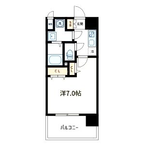 ラシーヌ瓦屋町の間取り図