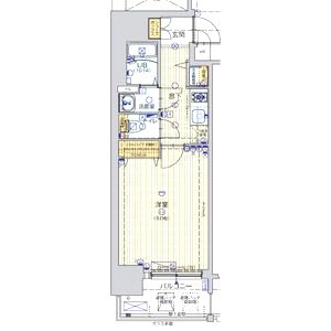 ジアコスモ谷町四丁目の間取り図