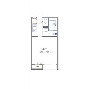 クレイノ石井町の間取り図
