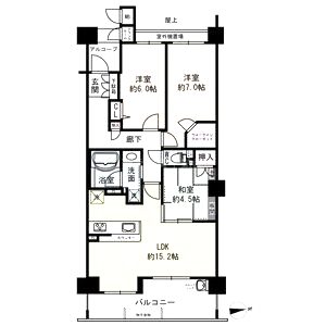 ディーグラフォート千里中央の間取り図
