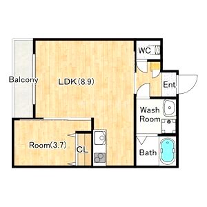 グレースヴィラ泉大津の間取り図