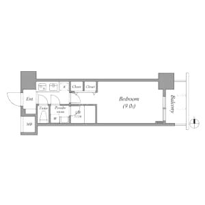 スプランディッド淀屋橋DUEの間取り図