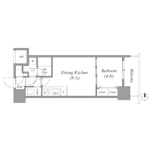 スプランディッド淀屋橋DUEの間取り図