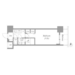 スプランディッド淀屋橋DUEの間取り図