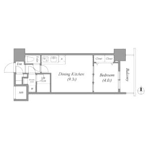 スプランディッド淀屋橋DUEの間取り図