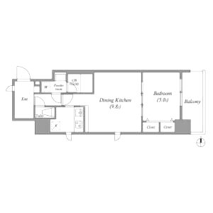 スプランディッド淀屋橋DUEの間取り図