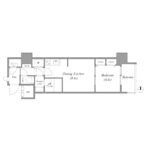 スプランディッド淀屋橋DUEの間取り図