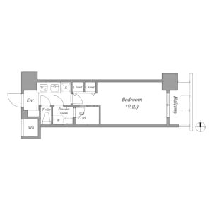 スプランディッド淀屋橋DUEの間取り図