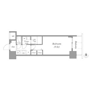 スプランディッド淀屋橋DUEの間取り図
