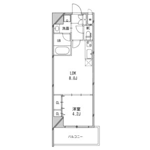 西宮北口プライマリーワンの間取り図