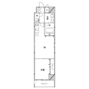 南堀江プライマリーワンの間取り図