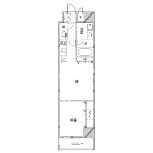 南堀江プライマリーワンの間取り図