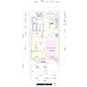 プレサンスKOBEアモーレの間取り図