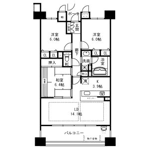 ディーグラフォート千里中央 サウスリッチの間取り図