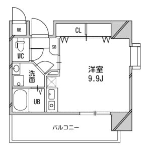 アスリート本町リバーウエストの間取り図