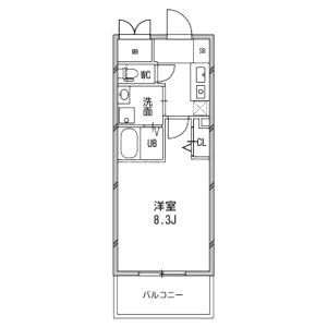 アスリート本町リバーウエストの間取り図