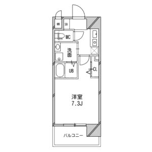 アスリート本町リバーウエストの間取り図