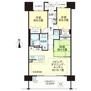 プラウド江坂の間取り図