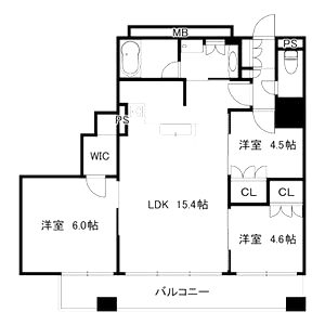 プレサンスレジェンド堺筋本町タワーの間取り図
