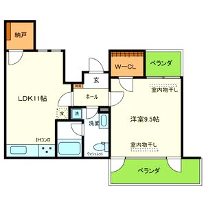 岡本Rd12の間取り図