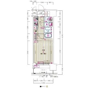プレサンスNEO大和田STATIONベゼルの間取り図