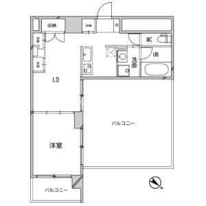 アルファレガロ神戸ウエストの間取り図