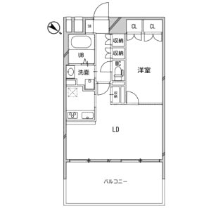 アルファレガロ神戸ウエストの間取り図