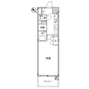 アルファレガロ神戸ウエストの間取り図
