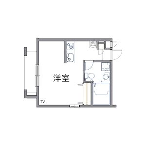 レオパレス別所新町LA1の間取り図