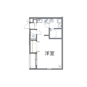 レオパレス別所新町LA1の間取り図