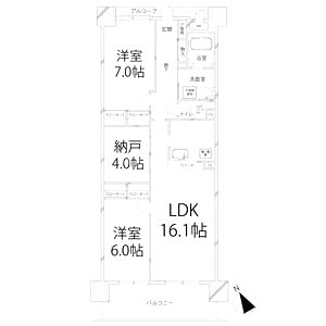 キャッスルコート東雲の間取り図