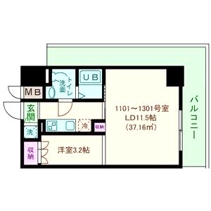 エス・キュート尼崎IIの間取り図