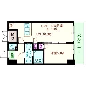 エス・キュート尼崎IIの間取り図