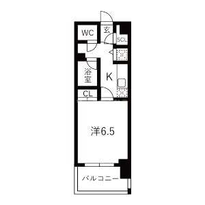 アスヴェル阿波座 BLUE EARTHの間取り図