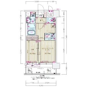 プレサンス桜川グロワールの間取り図