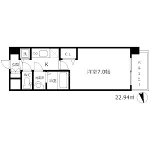 メインステージ大阪福島の間取り図