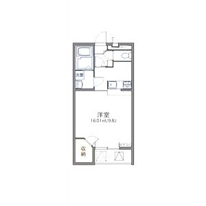 レオパレス天上野IIの間取り図
