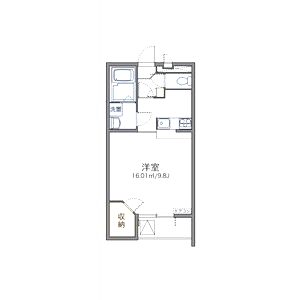 レオパレス天上野IIの間取り図