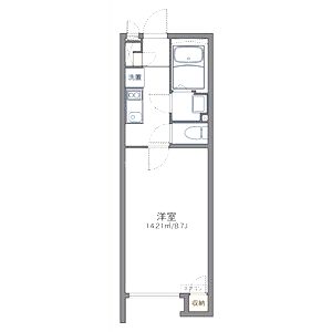 クレイノフローラ西長洲の間取り図